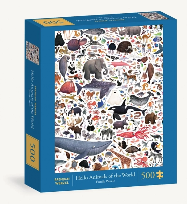 Puzzle 500 pezzi - animali del mondo di Chronicle Books