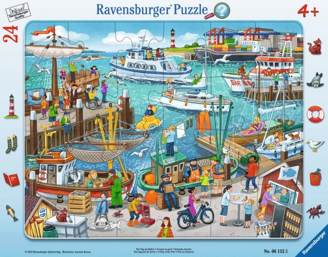 Puzzle Ravensburger Al Porto 24 Pezzi