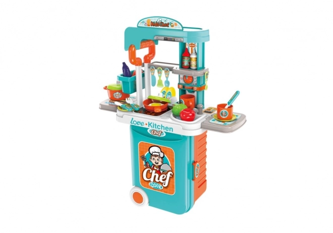 Cucina giocattolo portatile 3 in 1