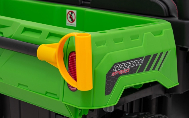 Auto Pick-Up Speed 900 pro bimbi Verdi + trazione 4x4 + pompa mobile + vano bagagli + telecomando + pala + LED audio
