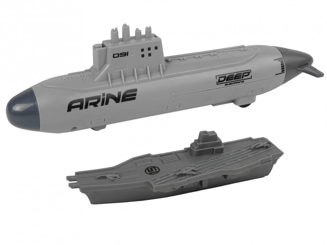 Set da battaglia marina con aerei e sottomarino