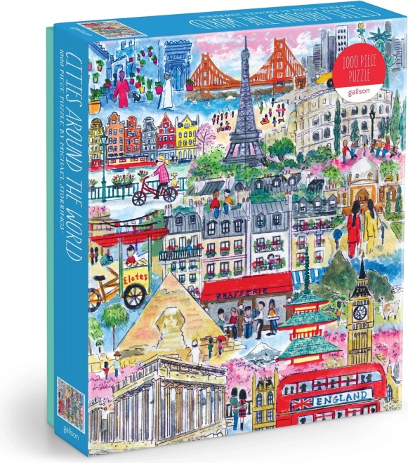 Galison puzzle Città del mondo Michael Storrings 1000 pezzi