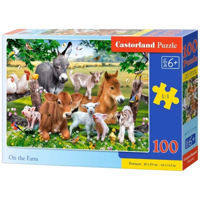 Puzzle da 100 pezzi Castorland Fattoria