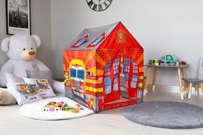 Tenda per bambini con tunnel Stazione dei pompieri IPLAY