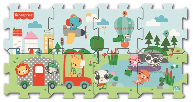 Puzzle in schiuma con animali Fisher Price