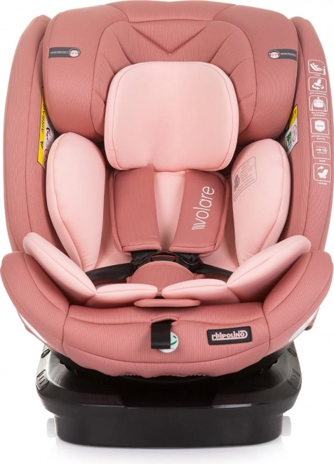 Seggiolino auto Volare i-Size 40-150cm Isofix 360 Flamingo