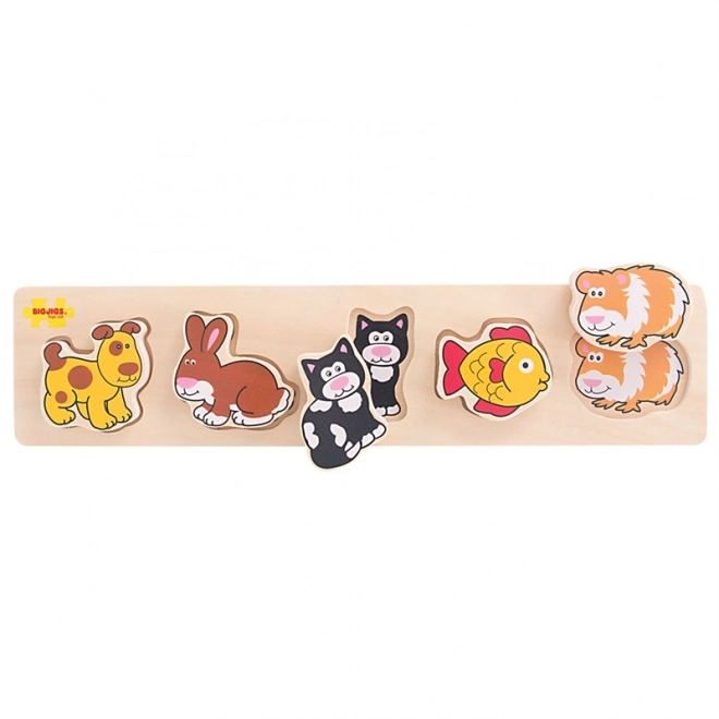 Puzzle in Legno Animali Domestici Bigjigs Baby