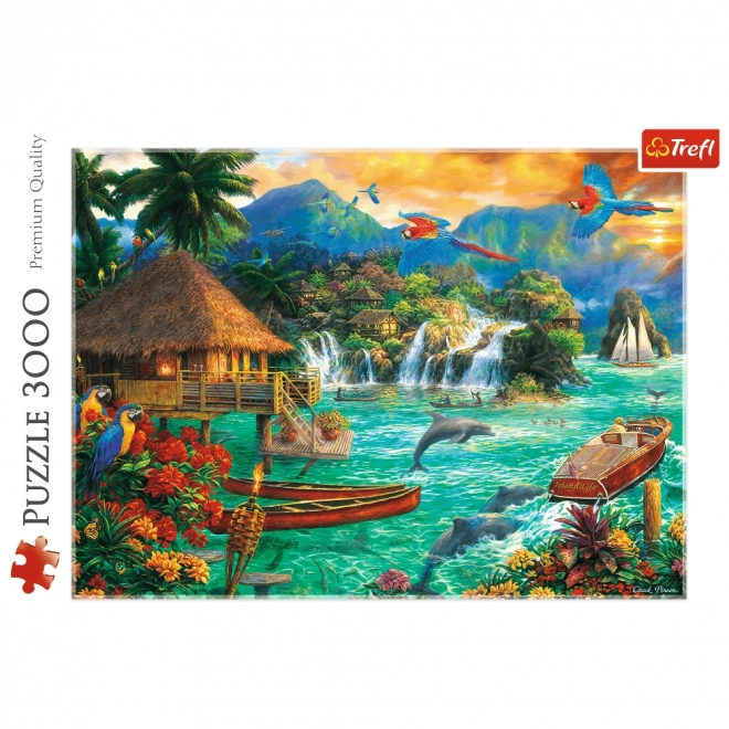 Puzzle Vita sull'isola 3000 pezzi