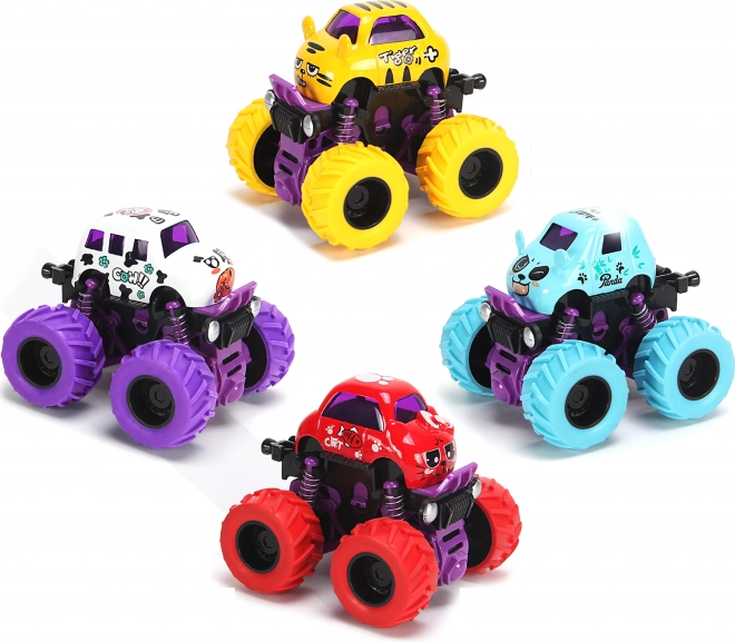 Auto in metallo Bigfoot mini 9 cm a retrocarica
