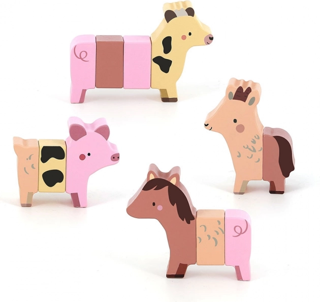 Vilac puzzle magnetico in legno di animali della fattoria