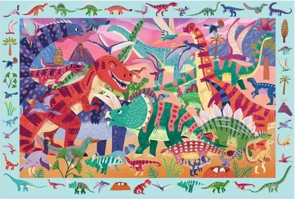 Puzzle Maestosi Dinosauri 64 pezzi