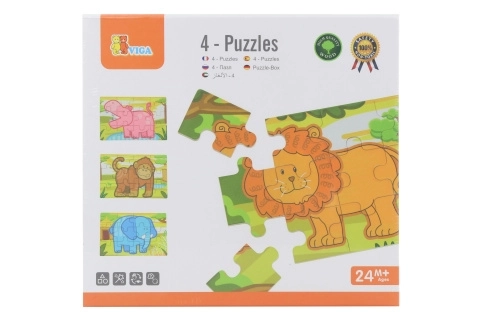 Puzzle in legno - giungla