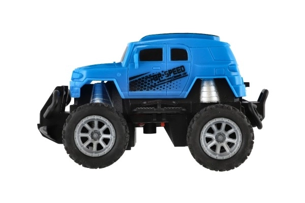 Mini camioncino RC con luci 12cm blu