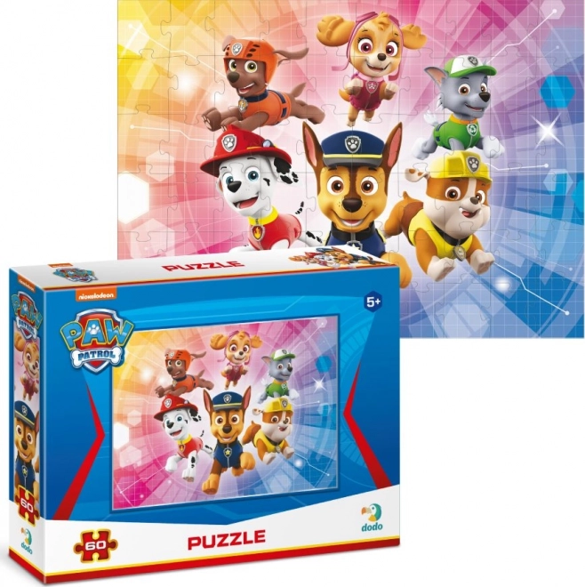 Puzzle DODO Pattuglia dei Cuccioli: Super Squadra 60 Pezzi