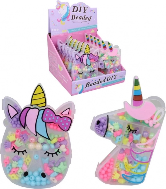 Perline in scatola Unicorno