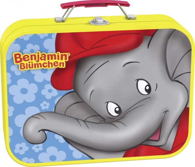 Puzzle SCHMIDT Benjamin l'elefante in valigetta di latta 4 in 1