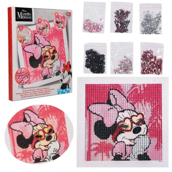 Pittura con diamanti di Minnie Mouse Disney