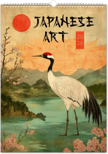 Calendario da parete Vintage manifesti – Arte giapponese 2026