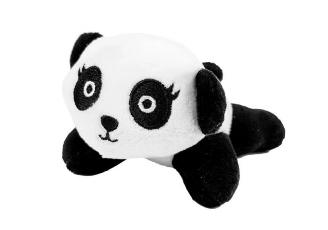 Panda di peluche con trasportino