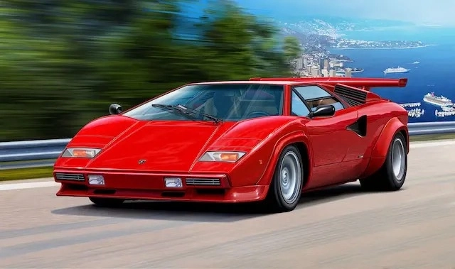 Modello in plastica Lamborghini Countach LP500