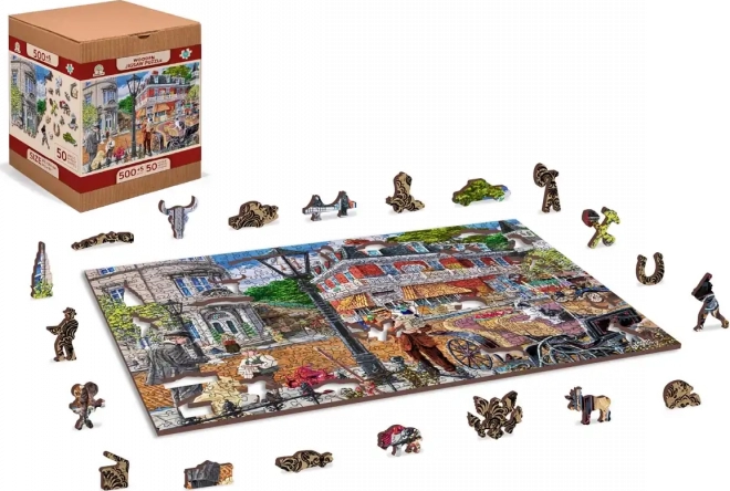 Puzzle principale via legno 2 in 1