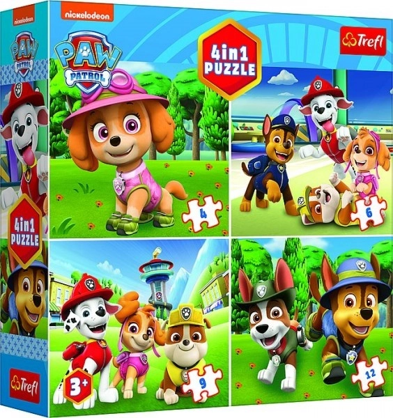 Puzzle Trefl Paw Patrol 4 in 1