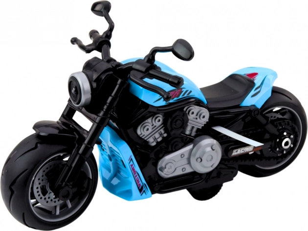 Motocicletta per bambini con effetti luminosi e sonori Blu