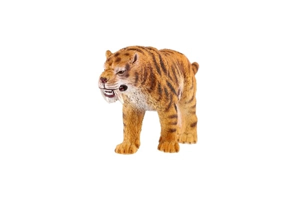 Tigre dai denti a sciabola in plastica 13 cm