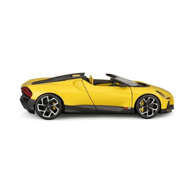 Modello di auto Bugatti Mistral in scala 1:18 - Giallo