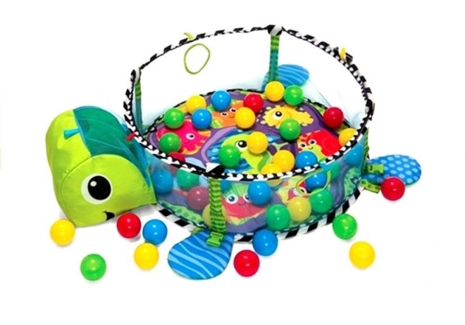 Tappeto Educativo Per Bambini Tartaruga 3 in 1 Piscina Palline