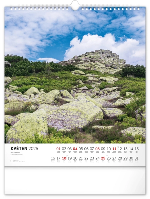 Calendario da parete Krkonoše 2025