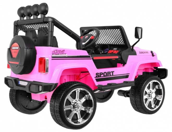 Auto fuoristrada Raptor Drifter rosa + Telecomando + Trazione 4x4 + Spazio di stoccaggio + Avviamento lento + LED MP3