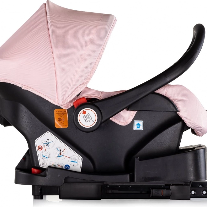 Seggiolino auto per bambini Chipolino Aura i-Size Rosa Marshmallow