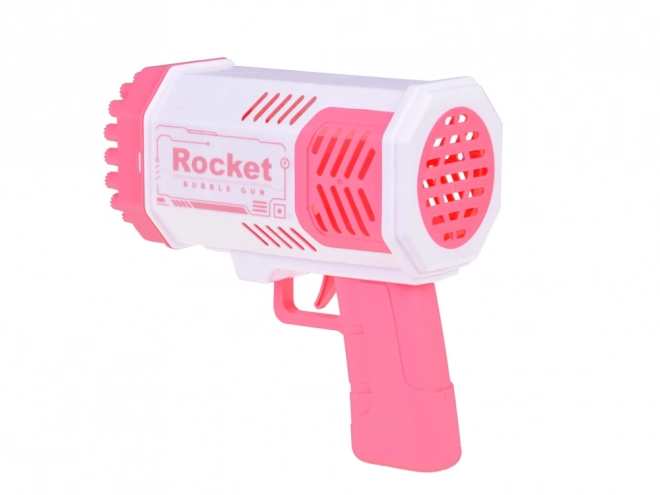 Set Pistola per Bolle di Sapone con Luce e Liquido per Bambini