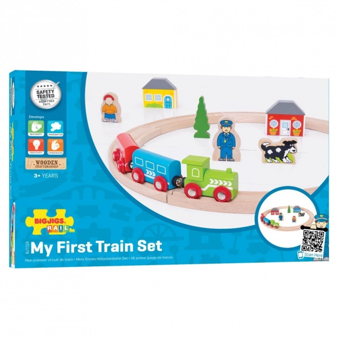 Bigjigs Rail La mia prima ferrovia 19 pezzi