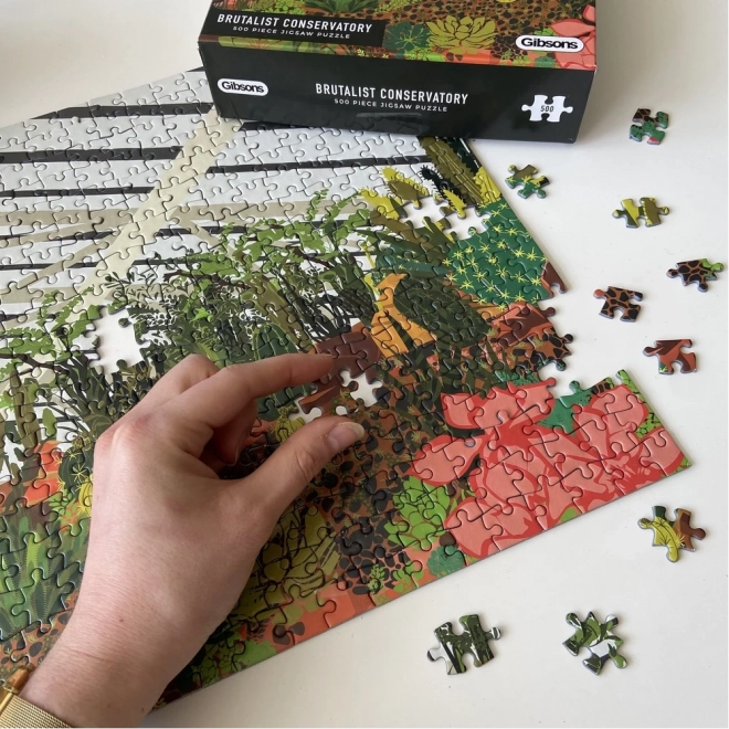 Puzzle giardino d'inverno brutalista Londra 500 pezzi