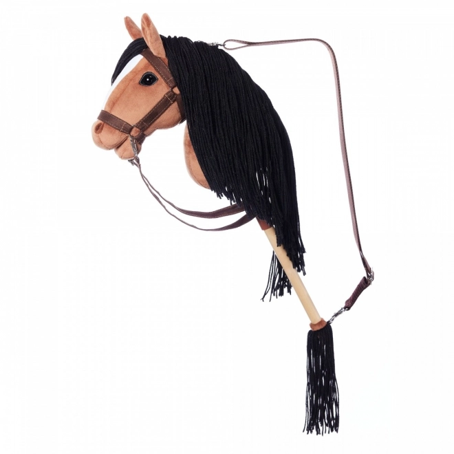 Cavallo a bastone Hobby Horse HOPPIHORSE marrone scuro