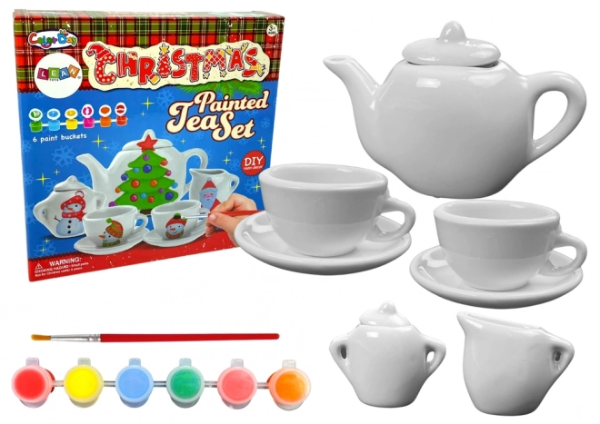 Set di Natale per dipingere la propria porcellana per bambini
