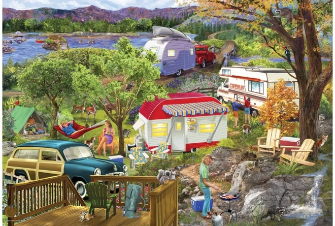 Puzzle nella scatola di latta Caravan - 550 pezzi
