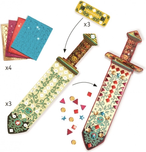 DJECO DIY spade scintillanti per cavalieri