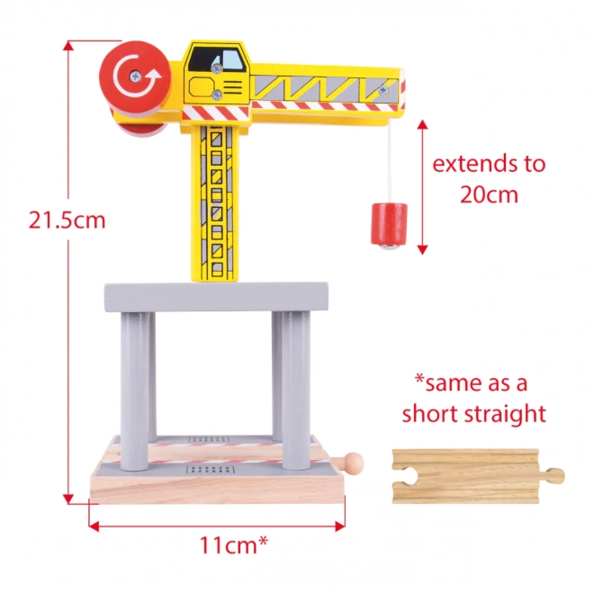 Grande gru gialla Bigjigs Rail