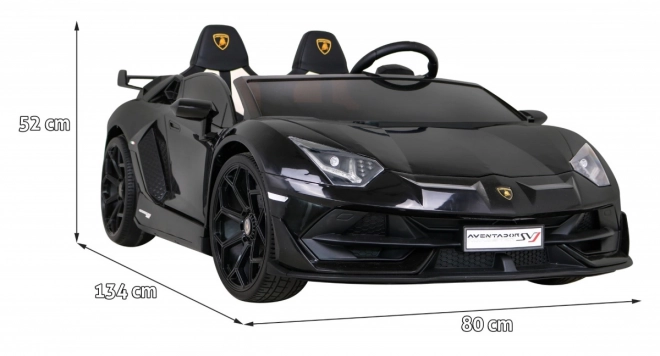 Lamborghini SVJ DRIFT pro 2 bambini nero + funzione Drift + telecomando + MP3 LED + avvio lento