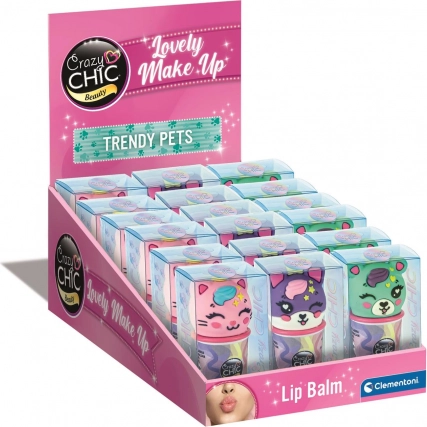 Balsamo labbra Crazy Chic a forma di gelato e muffin CLEMENTONI