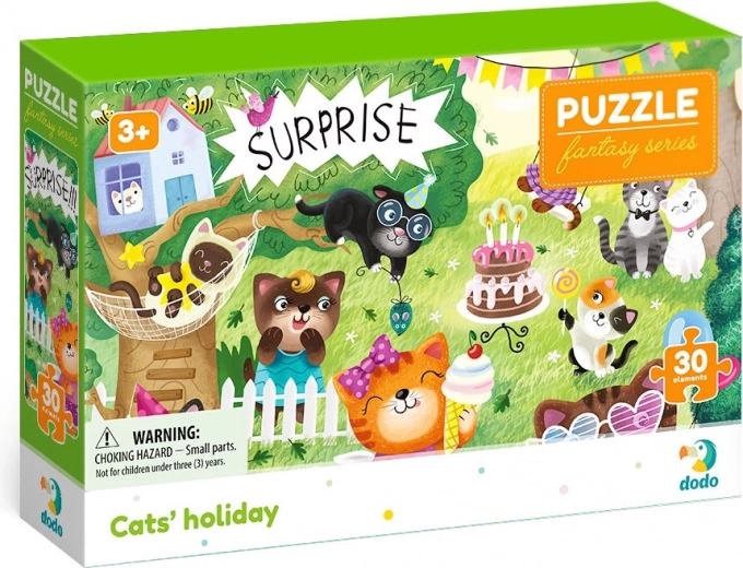 DODO Puzzle Fantasy: Vacanza del Gatto 30 pezzi