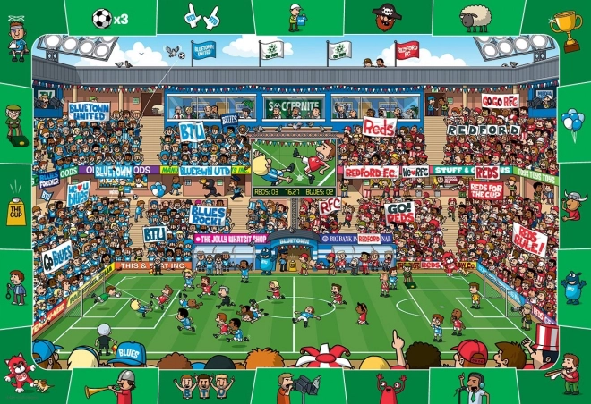 Eurographics puzzle cerca e trova calcio 100 pezzi