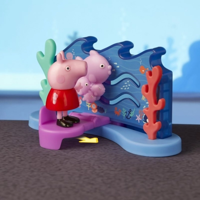 Set da gioco acquario con Peppa e Papà Pig