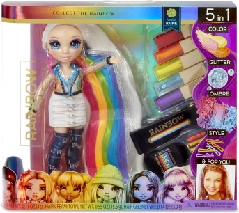 Rainbow High Hair Studio – studio da parrucchiera con bambola alla moda e colori per capelli cangianti