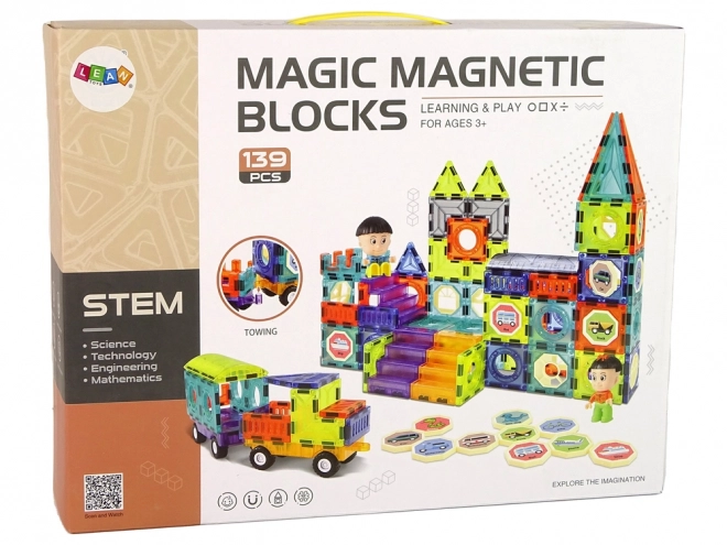 Blocchi magnetici 3D castello 139 pezzi