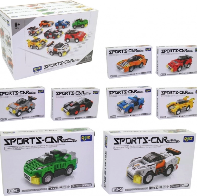 Auto sportivo con ruote libere - 16 pezzi in display box
