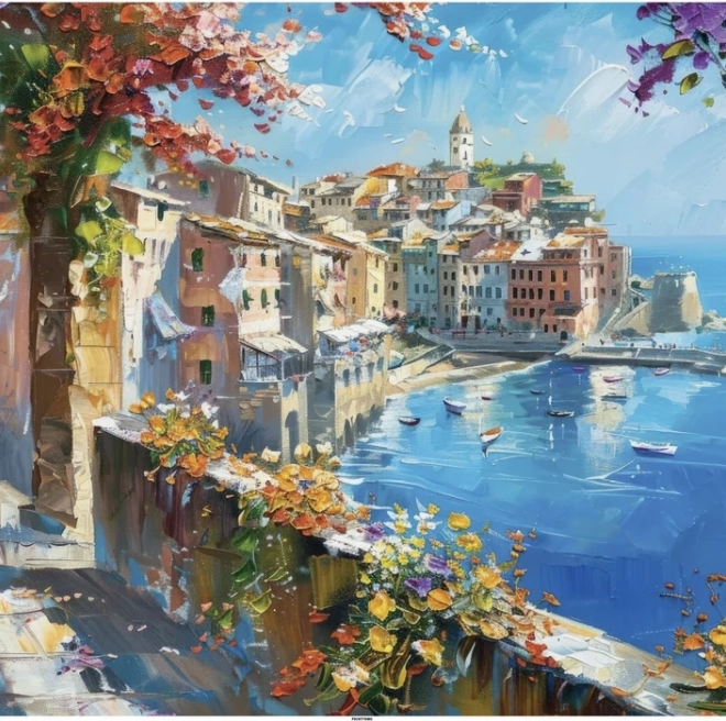 Puzzle Cittadina del Mediterraneo 1000 pezzi